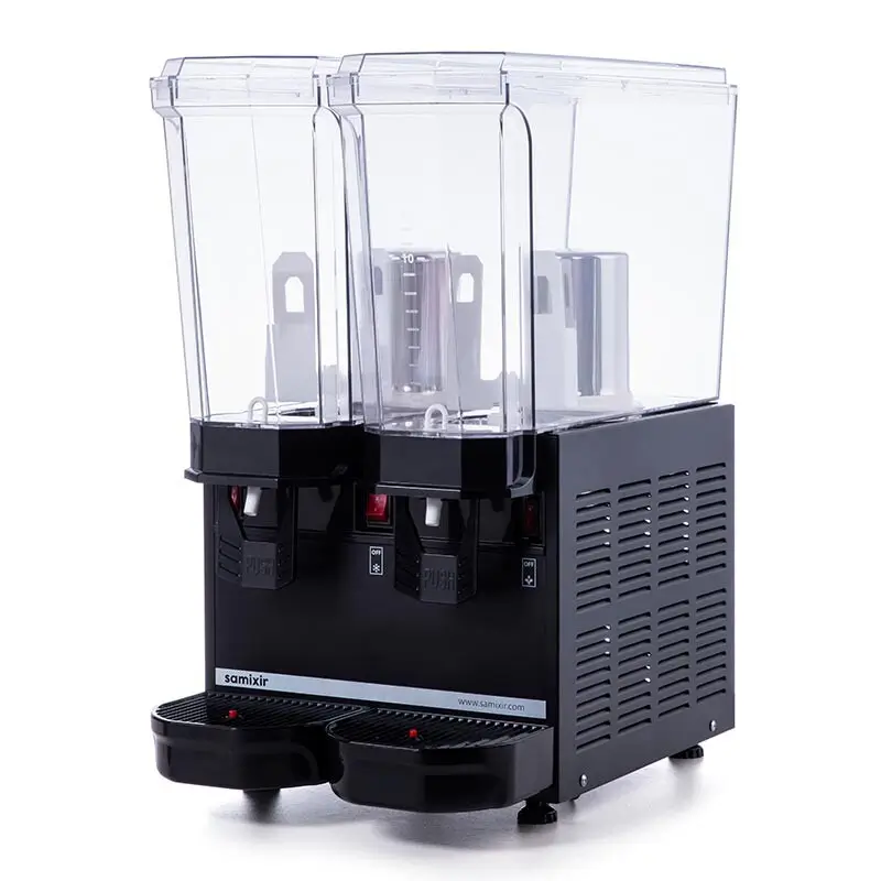 Samixir 40.MMB Klasik Twin Soğuk İçecek Dispenseri, 20+20 Lt, Karıştırıcılı, Siyah - Samixir (1)