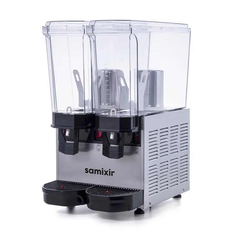 Samixir 40.MMI Klasik Twin Soğuk İçecek Dispenseri, 20+20 Lt, Karıştırıcılı, Inox - Samixir (1)