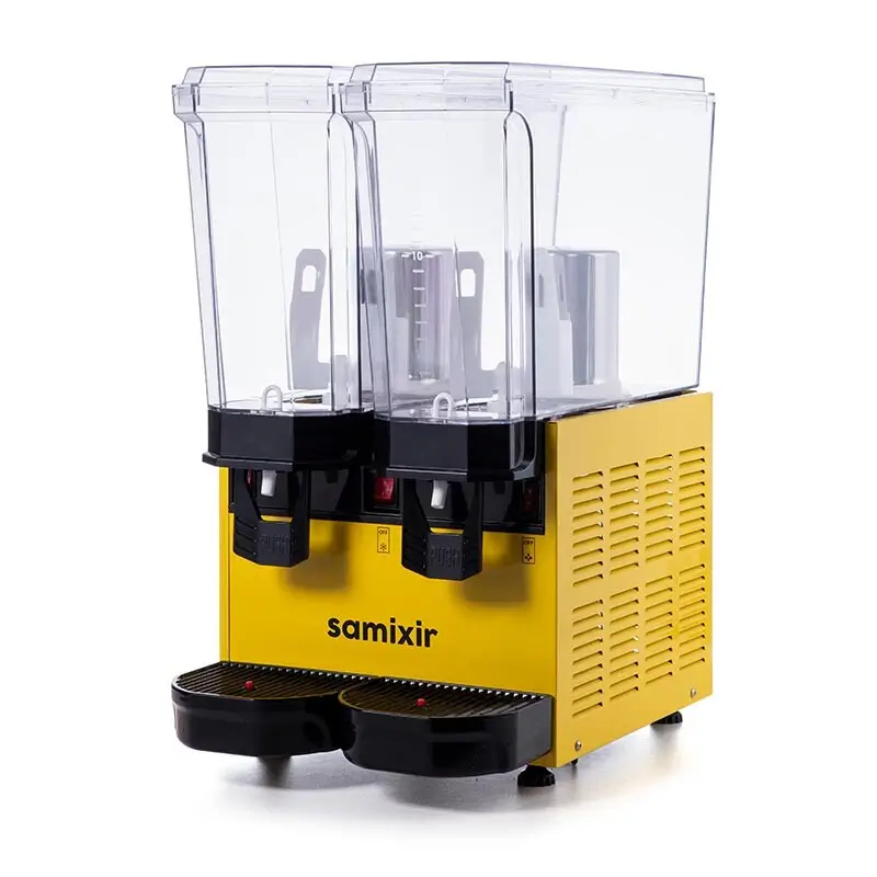 Samixir 40.MMY Klasik Twin Soğuk İçecek Dispenseri, 20+20 Lt, Karıştırıcılı, Sarı - Samixir (1)