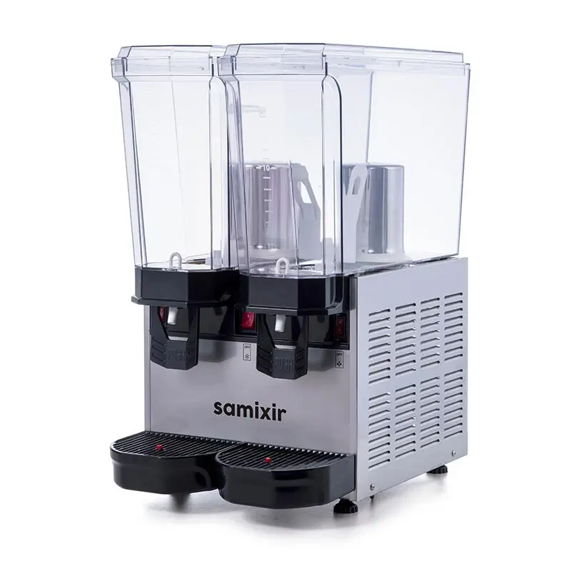 Samixir 40.SMI Klasik Twin Soğuk İçecek Dispenseri, 20+20 Lt, Fıskiyeli, Karıştırıcılı, Inox - Samixir (1)
