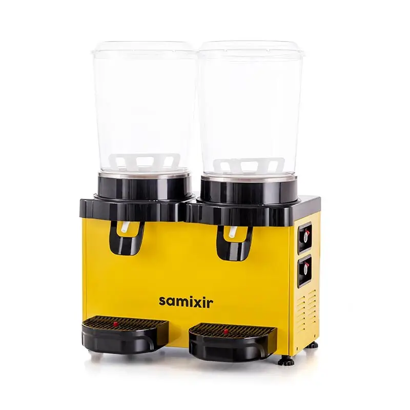 Samixir MM20 Panaromik Twin Soğuk İçecek Dispenseri, 10+10 Lt, Sarı - Samixir (1)
