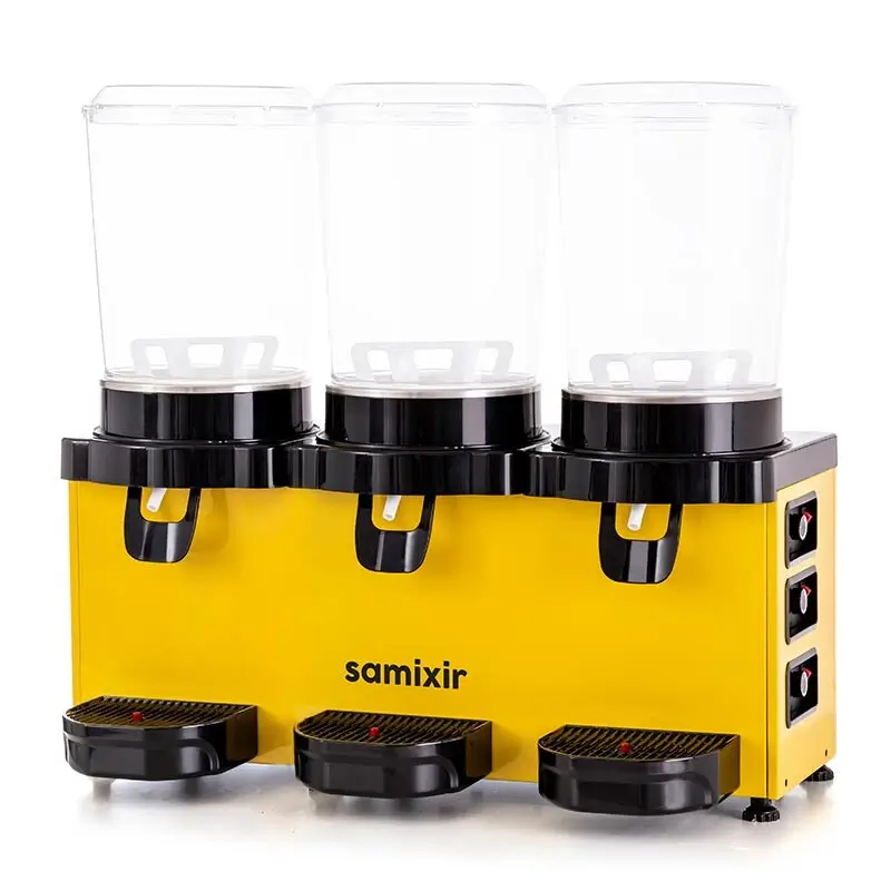 Samixir MMM30 Panaromik Triple Soğuk İçecek Dispenseri, 10+10+10 Lt, Sarı - Samixir (1)