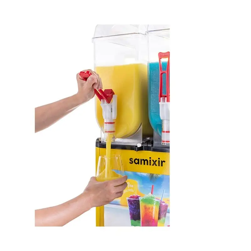 Samixir SLUSH24 Allure Twin Ice Slush Granita Meyve Suyu Dispenseri - Samixir (1)
