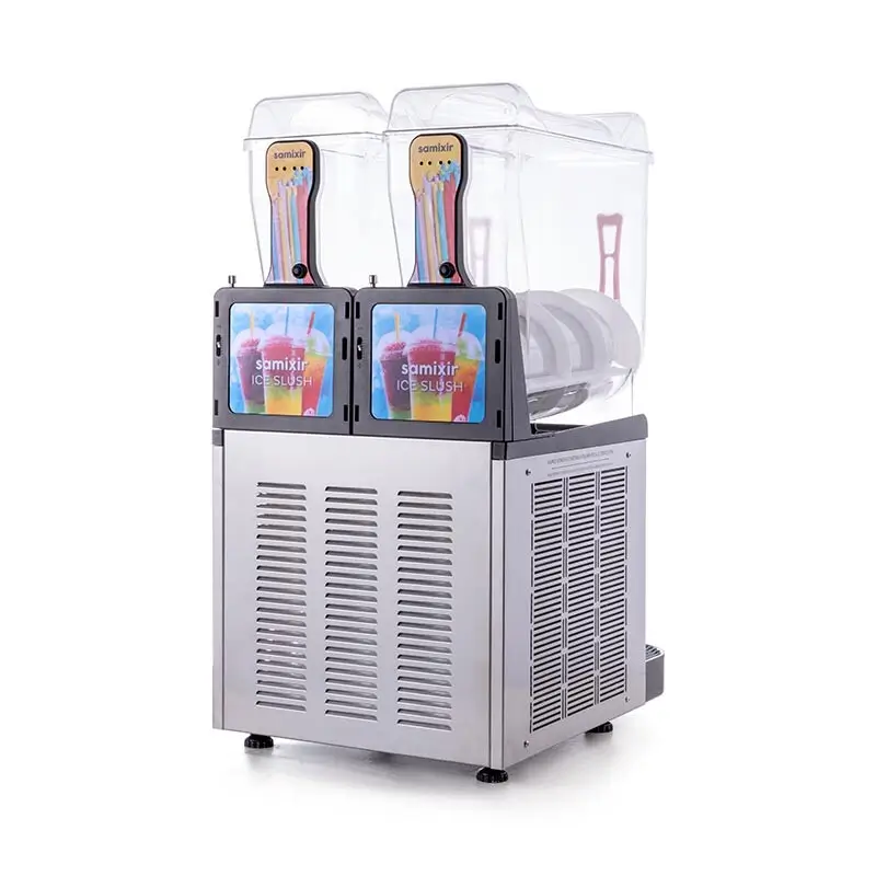 Samixir SLUSH24 Allure Twin Ice Slush Granita ve Soğuk Meyve Suyu Dispenseri - Samixir (1)