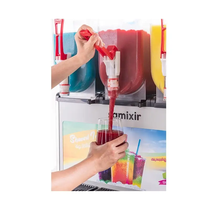 Samixir SLUSH36 Allure Triple Ice Slush Granita ve Soğuk Meyve Suyu Dispenseri - Samixir (1)