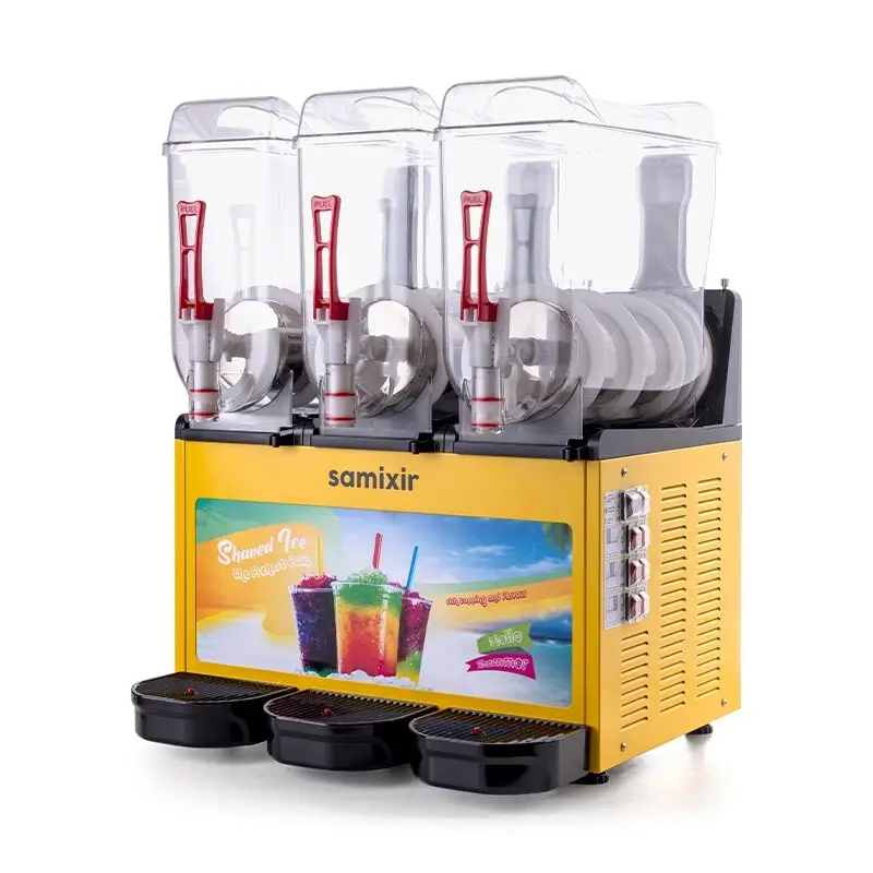 Samixir SLUSH36 Allure Triple Ice Slush Granita ve Soğuk Meyve Suyu Dispenseri - Samixir (1)