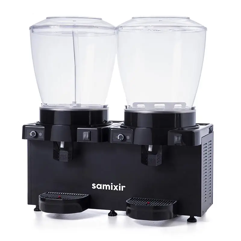 Samixir SM44 Panaromik Analog Twin Soğuk İçecek Dispenseri, 22+22 Lt, Siyah - Samixir (1)