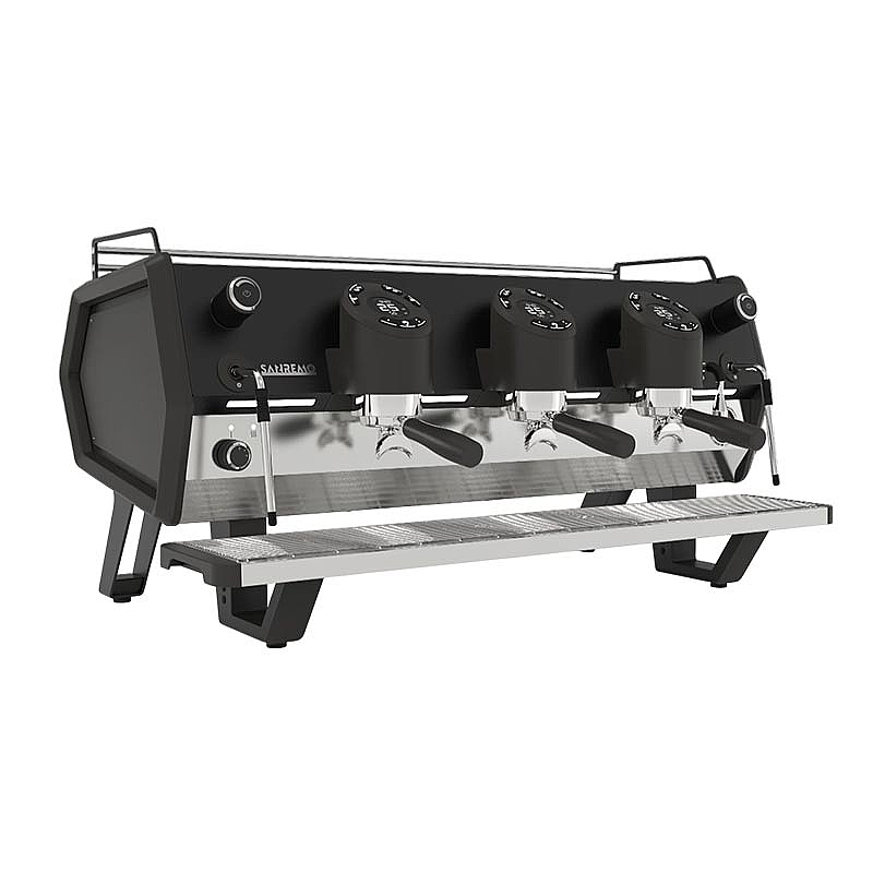 Sanremo D8 Pro Tam Otomatik Espresso Kahve Makinesi, 3 Gruplu, Siyah, Renkli LCD Ekran - 1