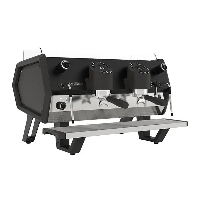 Sanremo D8 Tall Cup Tam Otomatik Espresso Kahve Makinesi, 2 Gruplu, Siyah, 7 Lt. - 1