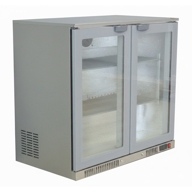 Senox SBC-250 Bar Tipi Şişe Soğutucu Dolap, 2 Kapılı, 238 Lt, Krom - Senox