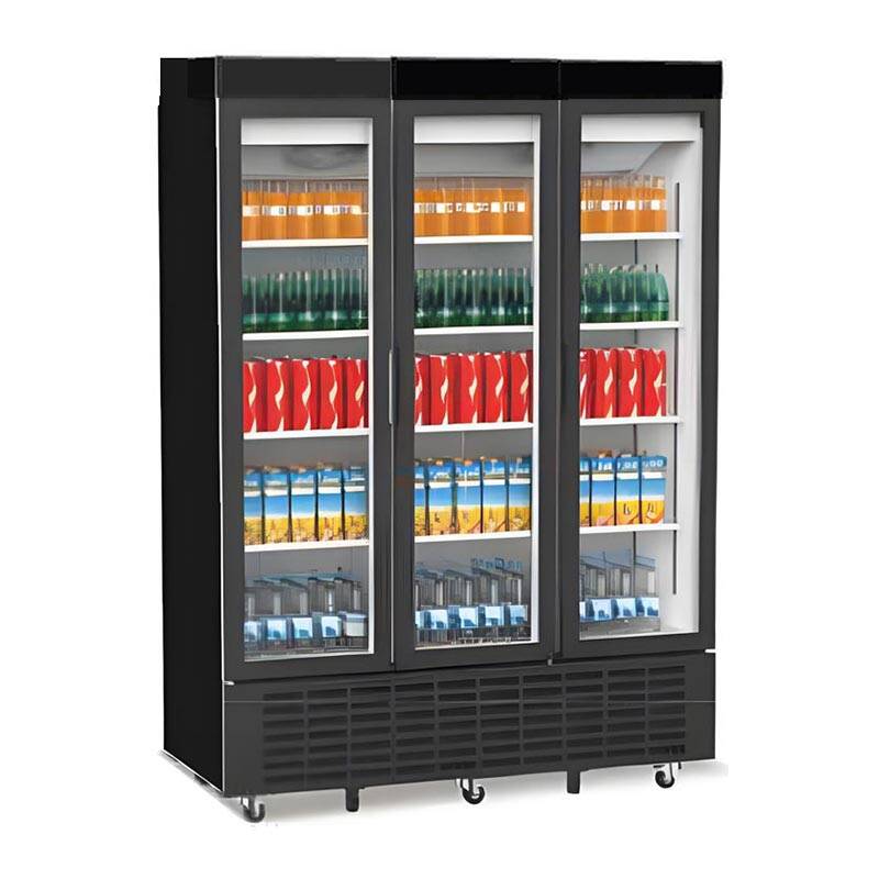 Senox SDS-1510 Dik Tip Kanopili Market Teşhir Dolabı, 3 Kapılı, 620 Şişe Kapasiteli - 1