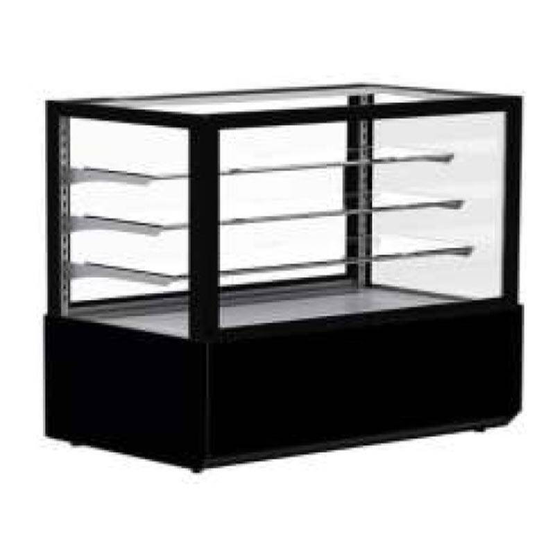 Senox Set Üstü Sıcak Pizza Teşhir Dolabı, Düz Camlı, 90 Lt, Siyah - 1