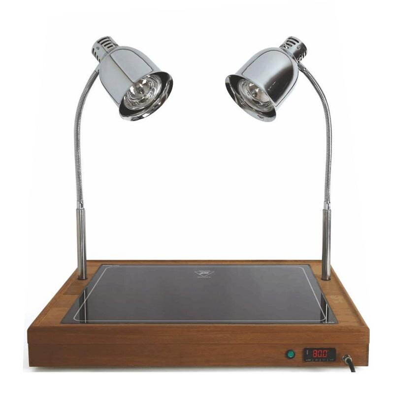 Senox Set Üstü Sıcak Servis Lamba Ünitesi, Masif Ahşap Gövdeli, 2/1 Model - Senox