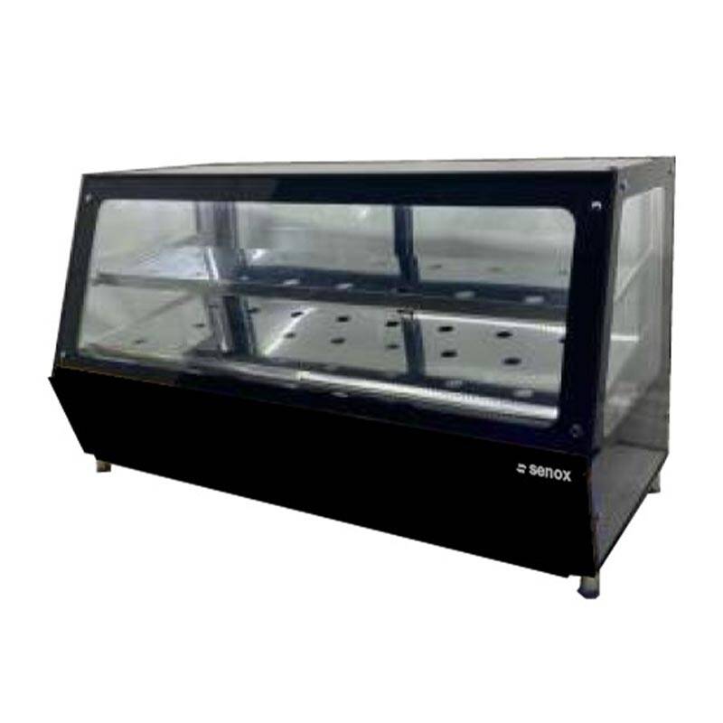 Senox Set Üstü Soğuk Pasta Teşhir Dolabı, Dik Camlı, 120 Lt, Siyah - 1