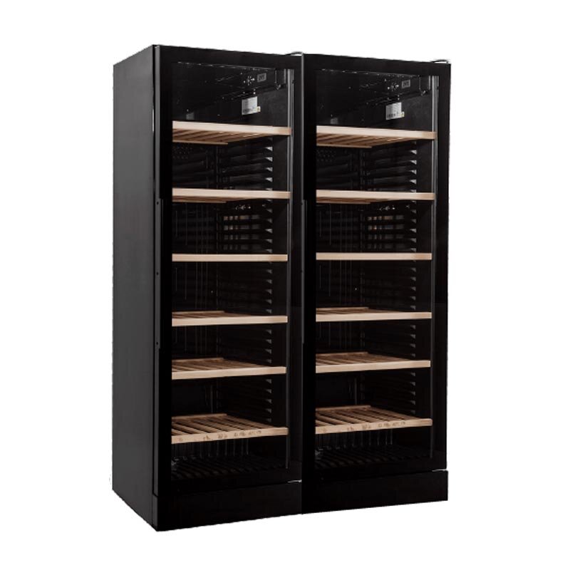 Senox WN-770 Şarap Soğutma Dolabı, 5 Raflı, Kilitli Cam Kapak, Siyah - Senox