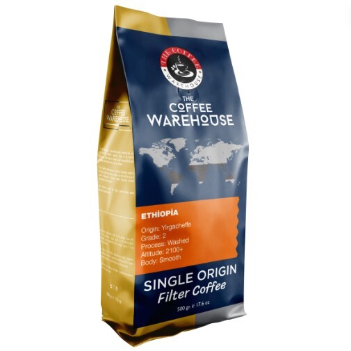The Coffee Warehouse Ethiopia Espresso 500 gr. Çekirdek Taze Kavrulmuş - The Coffee Warehouse