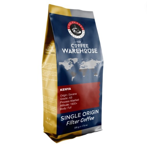 The Coffee Warehouse Kenya Espresso 500 gr. Çekirdek Taze Kavrulmuş - The Coffee Warehouse