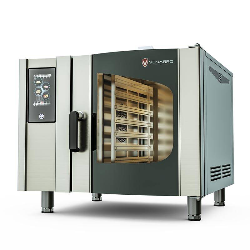 Venarro Balder DGF - K6D Konveksiyonlu Fırın, LCD Dijital Ekran, GN 1/1 6 Tepsi Kapasiteli, Doğalgazlı - 1