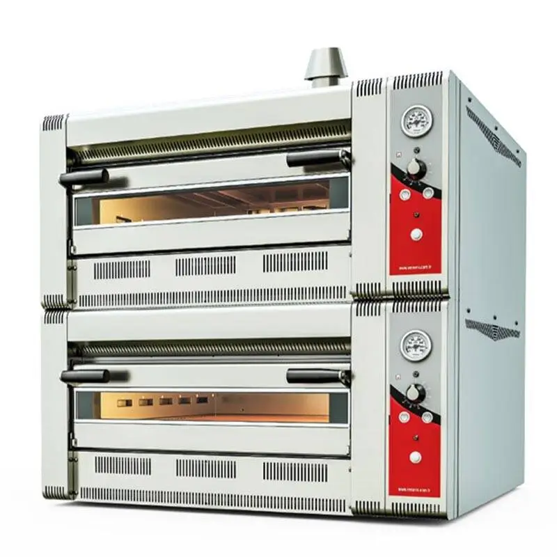 Venarro Dreay 34 cm x 6+6 Pizza Kapasiteli Çift Katlı Pizza Fırını, Endüstriyel, LPG'li - 1