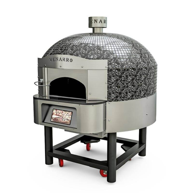 Venarro Fiamma 30 cm x 6 Pizza Kapasiteli Sabit Tabanlı Pizza Fırını, LCD Ekran, LPG'li, Siyah - 1