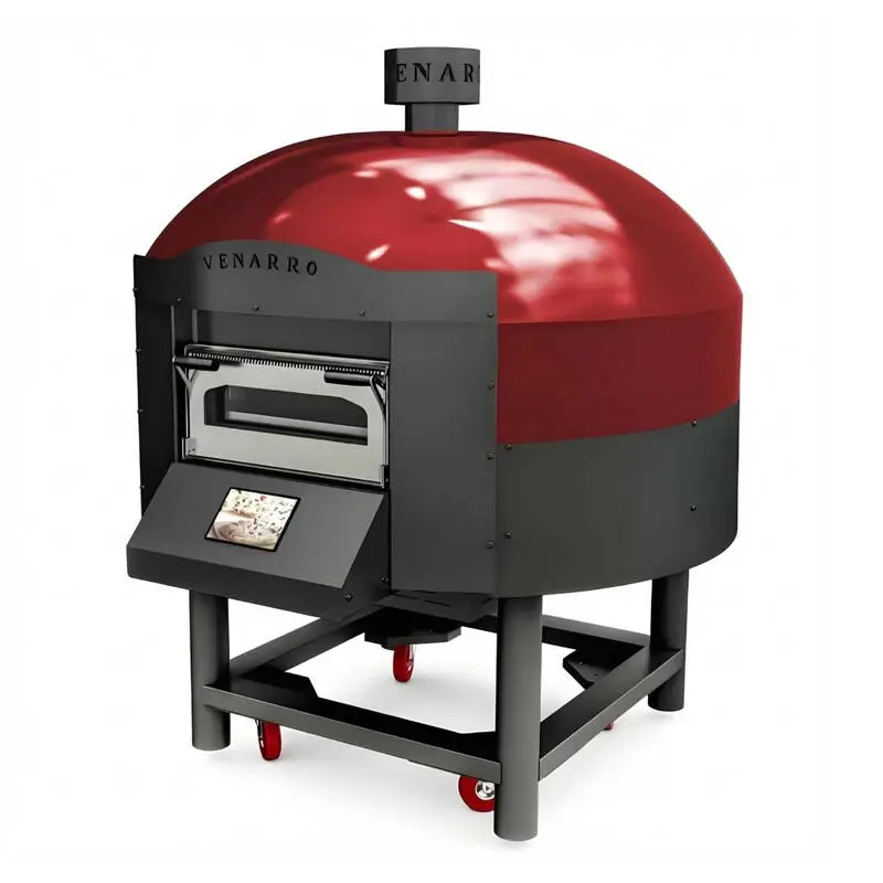 Venarro Galadri Döner Tabanlı Pizza Fırını, 30 cm x 6 Pizza Kapasiteli, Elektrikli, LCD Ekran, Kırmızı - 1