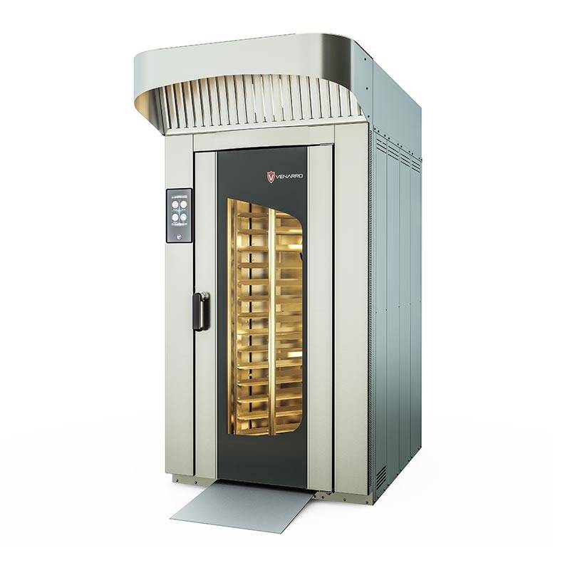 Venarro Roblin DGF - P14/40 A Arabalı Döner Patisserie Fırın, 14 Tepsi Kapasiteli, 40x60 cm, LCD Ekran, Doğalgazlı - 1