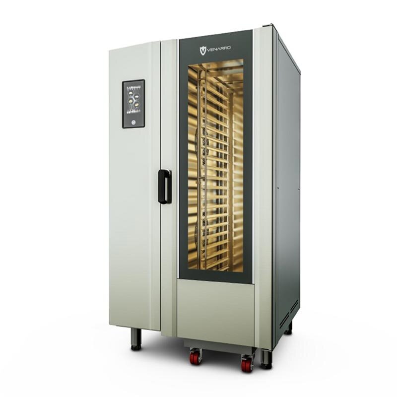 Venarro Roccia Dik Tip LCD Dokunmatik Ekranlı Konveksiyonlu Fırın, 20 Tepsi Kapasiteli, Elektrikli - Venarro