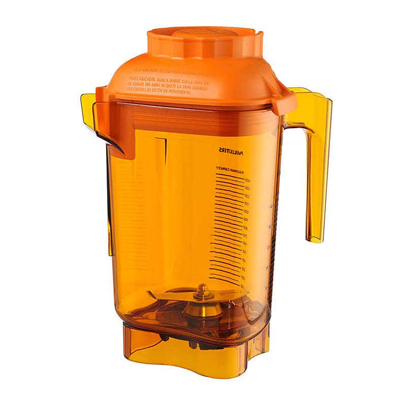 Vitamix Drink Machine Advance, Barboss, Touch Go&2, Quiet One Uyumlu Komple Hazne, 0.9 Lt, Turuncu, Kolay Temizlenebilir - 1