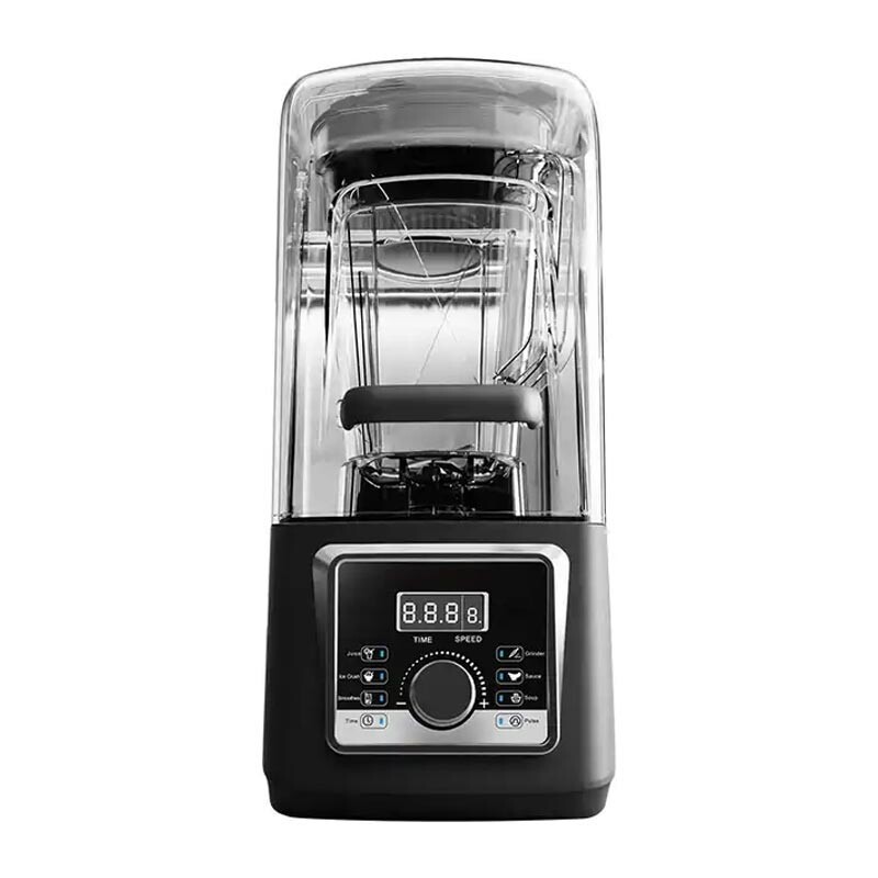 Vosco HS-214CG Pro Gürültü Önleyici Kapaklı Dijital Bar Blender, 4 Lt. Hazne, 1600 W, Siyah - 1