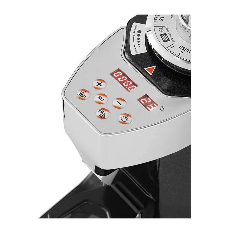 Vosco KD-25G Dozaj Ayarlı Tam Otomatik Kahve Değirmeni, 60 mm Dişli, Gri - 2