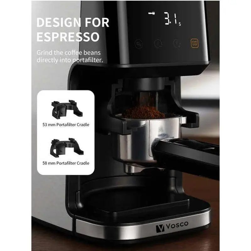 Vosco KD-CG018 Ev Tipi Barista Kahve Değirmeni, Dijital Ekran - 3