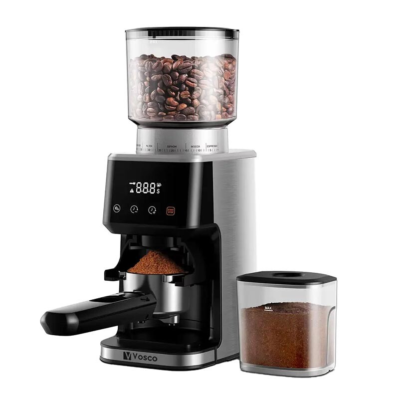 Vosco KD-CG018 Ev Tipi Barista Kahve Değirmeni, Dijital Ekran - 1
