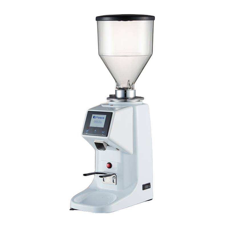 Vosco KD-P25B Dozaj Ayarlı Tam Otomatik Kahve Değirmeni, Dijital Panel, Beyaz - 1