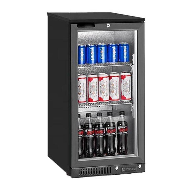 Vosco VBB-S150 Tek Kapılı Bar Arkası Şişe Soğutucu Dolap, 138 Lt, Tek Kapılı, Siyah - Vosco