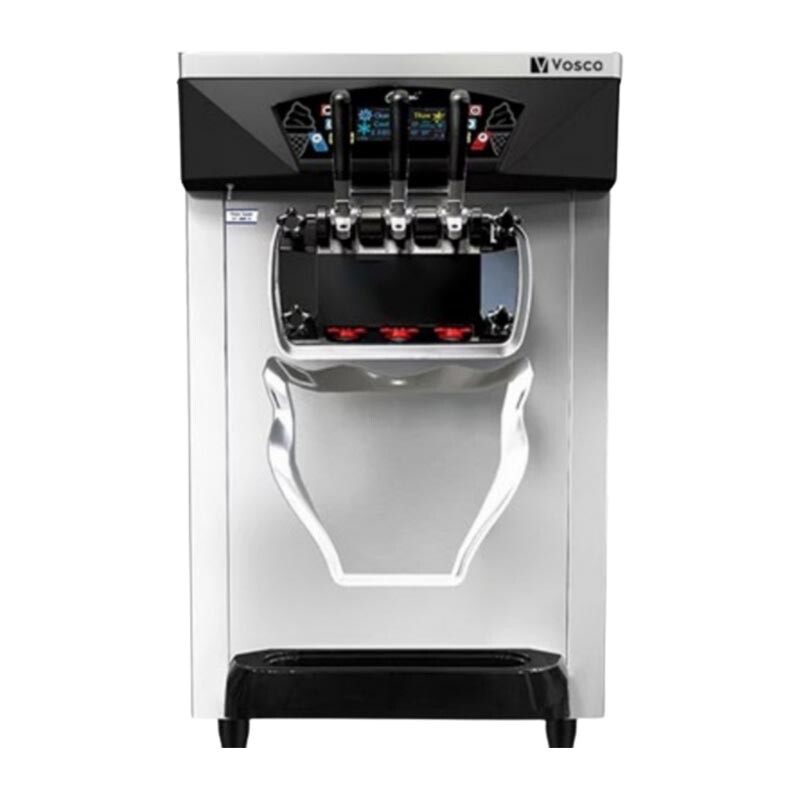 Vosco VBJK-28T 3 Kollu Soft Dondurma Makinesi, Paslanmaz Çelik Bıçaklar, 25 Lt - Vosco