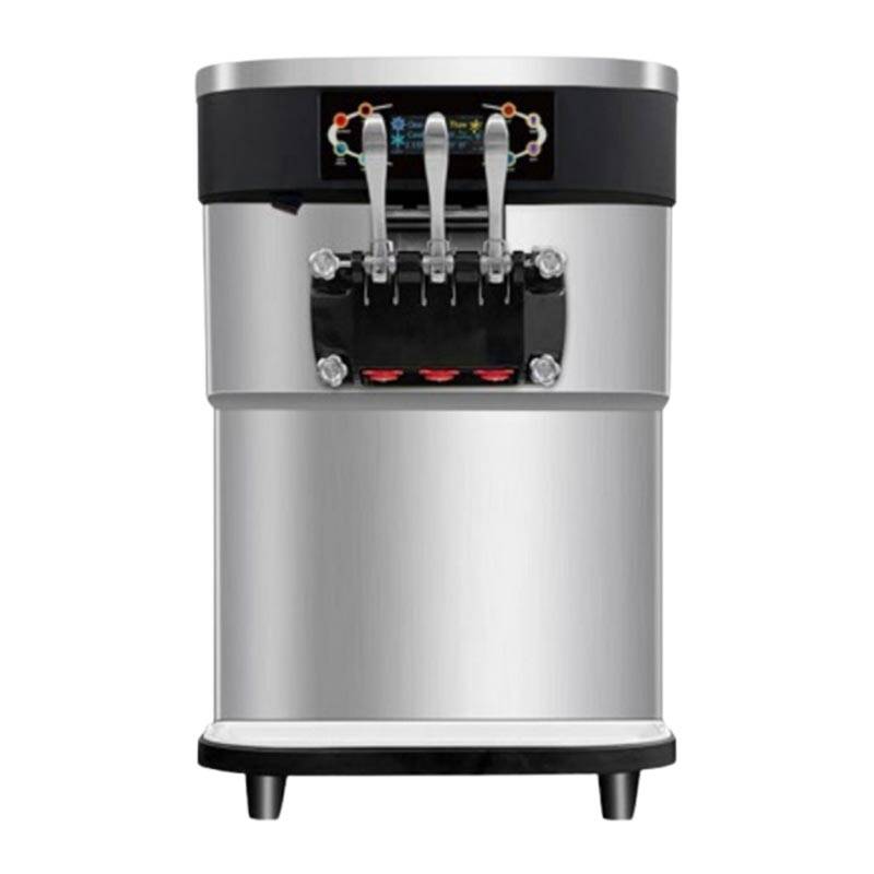 Vosco VBT-32T PRO 3 Kollu Soft Dondurma Makinesi, Paslanmaz Çelik Bıçaklar, 32 Lt. - 1