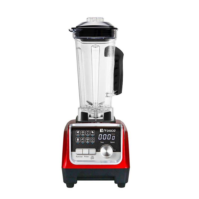 Vosco VHS-206C Pro Dijital Buz Kırıcı Bar Blender, 2 Lt, 2200 W, Led Ekran, Kırmızı - 1