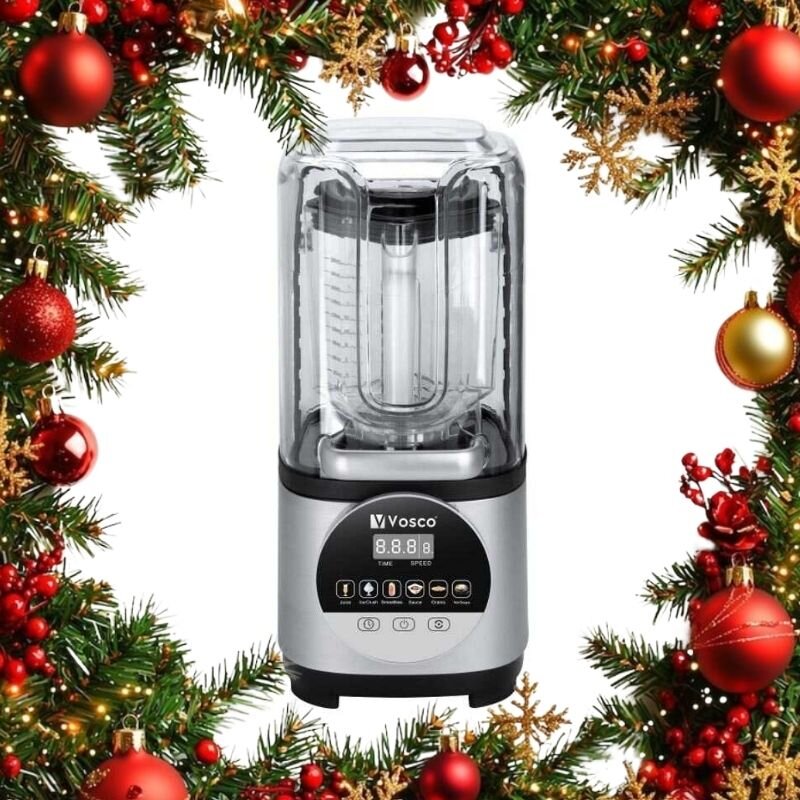 Vosco VHS-211E Pro Silent Gürültü Önleyici Kapaklı Dijital Bar Blender, 2 Lt. Hazne, 1600 W, Beyaz - Vosco