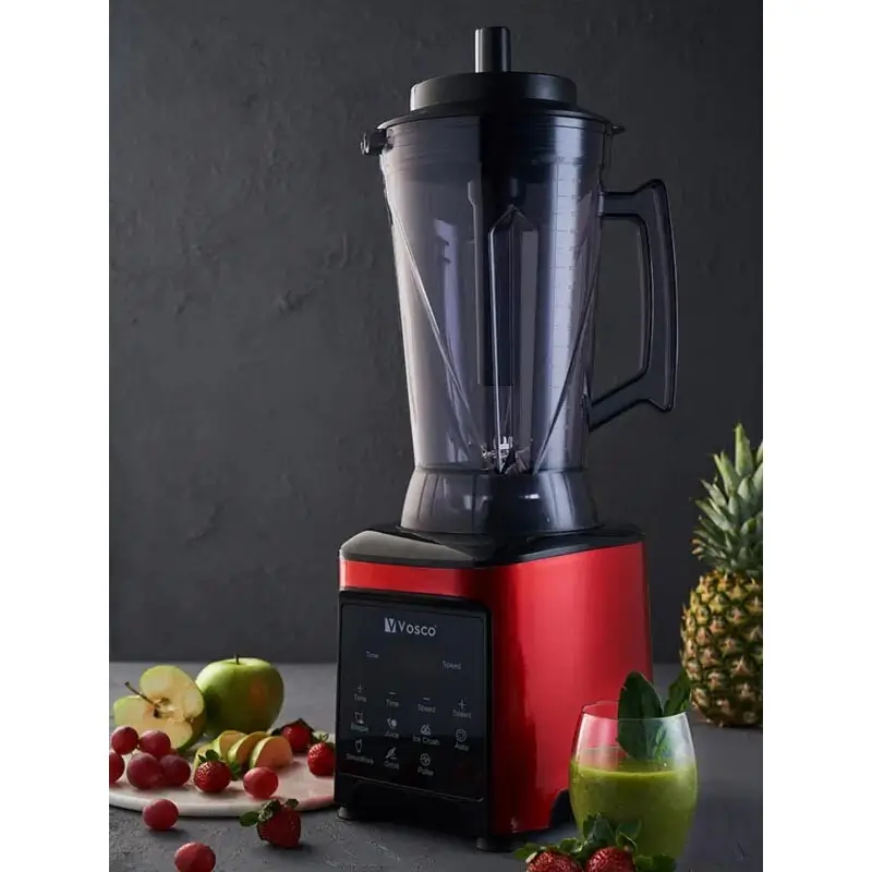 Vosco VHS-306CK Pro XL 8 Bıçaklı Dijital Bar Blender, 4 Lt. Hazne, Kırmızı - Vosco (1)