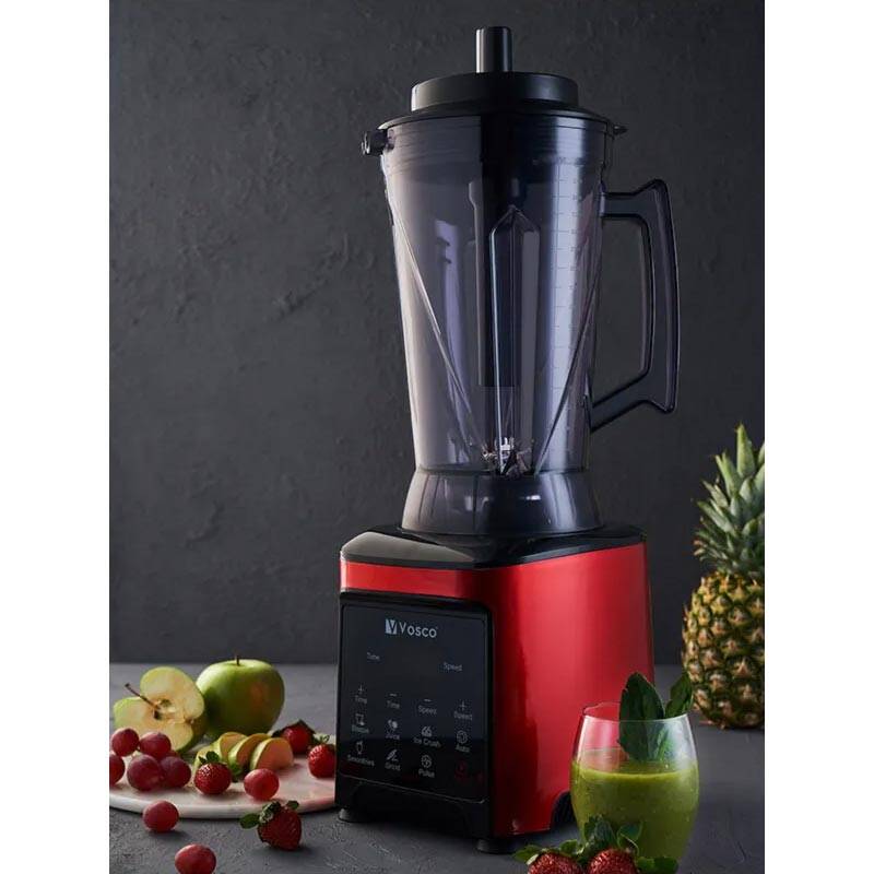 Vosco VHS-306CK Pro XL 8 Bıçaklı Dijital Bar Blender, 4 Lt. Hazne, Kırmızı - 2