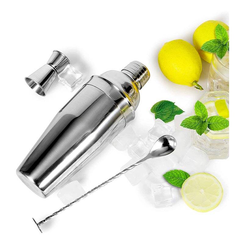 Vosco VSC-K3 3 Parça Bar Kokteyl Seti, Paslanmaz Çelik, 750 ml - 3