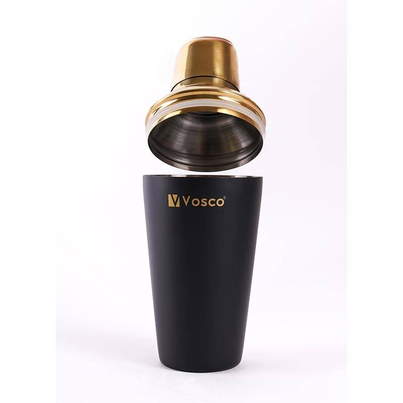 Vosco VSC-K3G 3 Parça Golden Bar Kokteyl Seti, Gold Siyah - 6