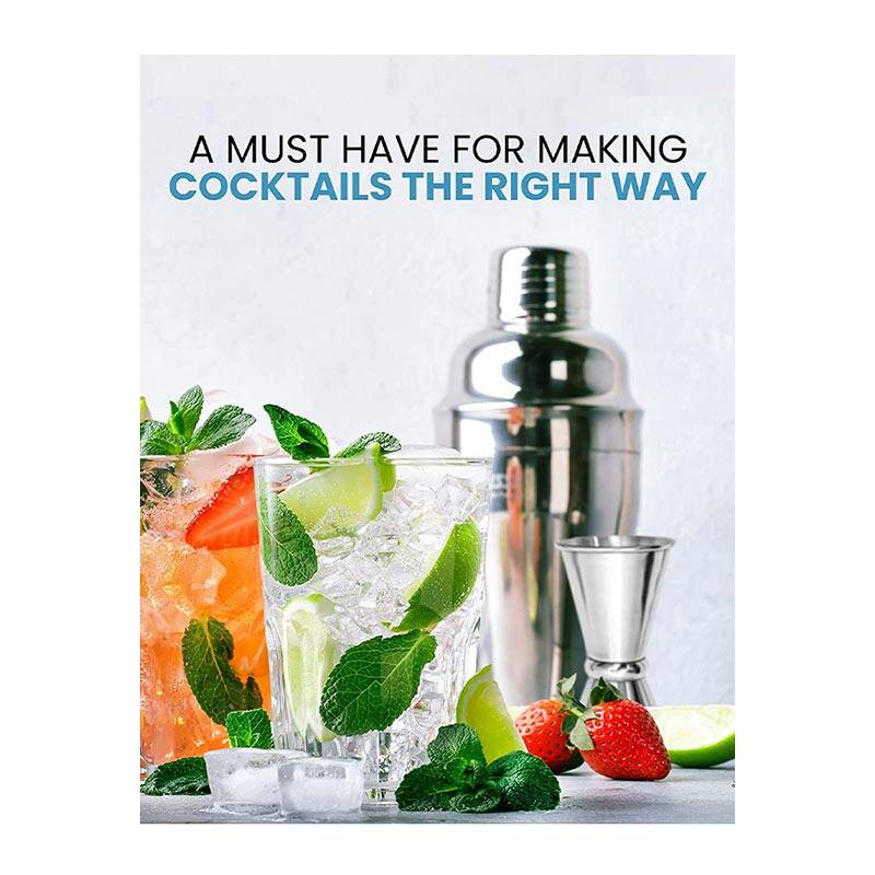 Vosco VSC-K6 6 Parça Bar Kokteyl Seti, Paslanmaz Çelik, 750 ml - 5
