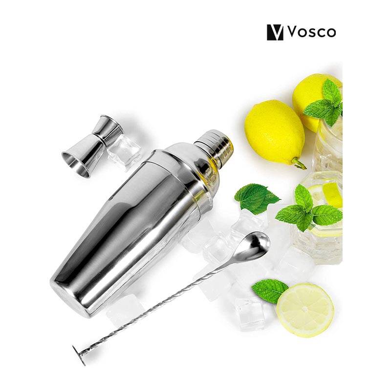 Vosco VSC-K6 6 Parça Bar Kokteyl Seti, Paslanmaz Çelik, 750 ml - 7