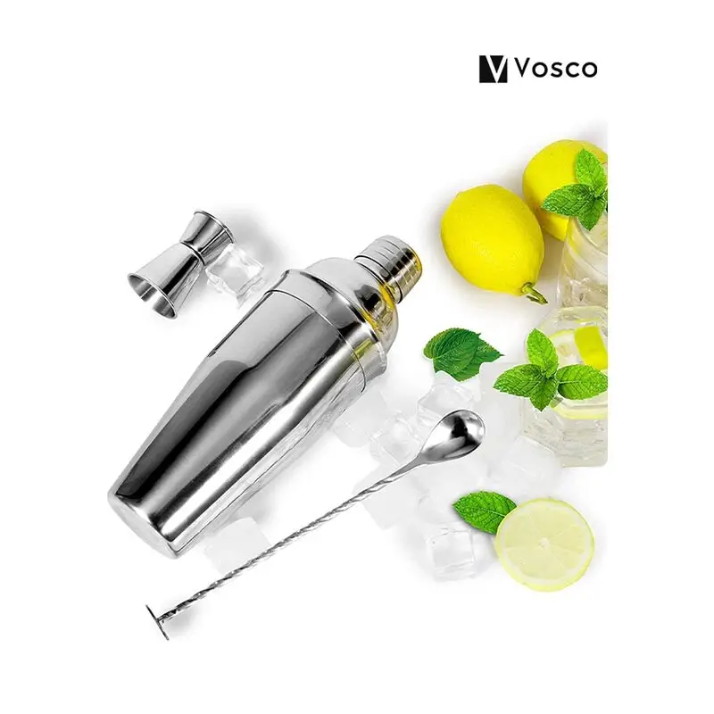Vosco VSC-K7 7 Parça Bar Kokteyl Seti, Paslanmaz Çelik, 750 ml - Vosco (1)