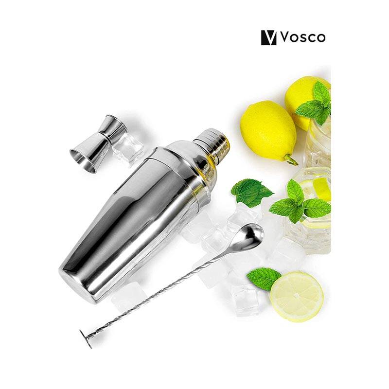 Vosco VSC-K7 7 Parça Bar Kokteyl Seti, Paslanmaz Çelik, 750 ml - 2