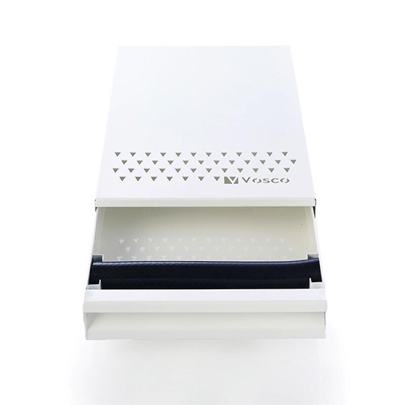 Vosco VSC-PCB Kahve Posa Çekmecesi Knock Box, 25x38 cm, Beyaz - 2