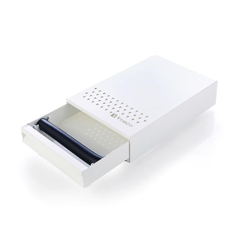 Vosco VSC-PCB Kahve Posa Çekmecesi Knock Box, 25x38 cm, Beyaz - 1