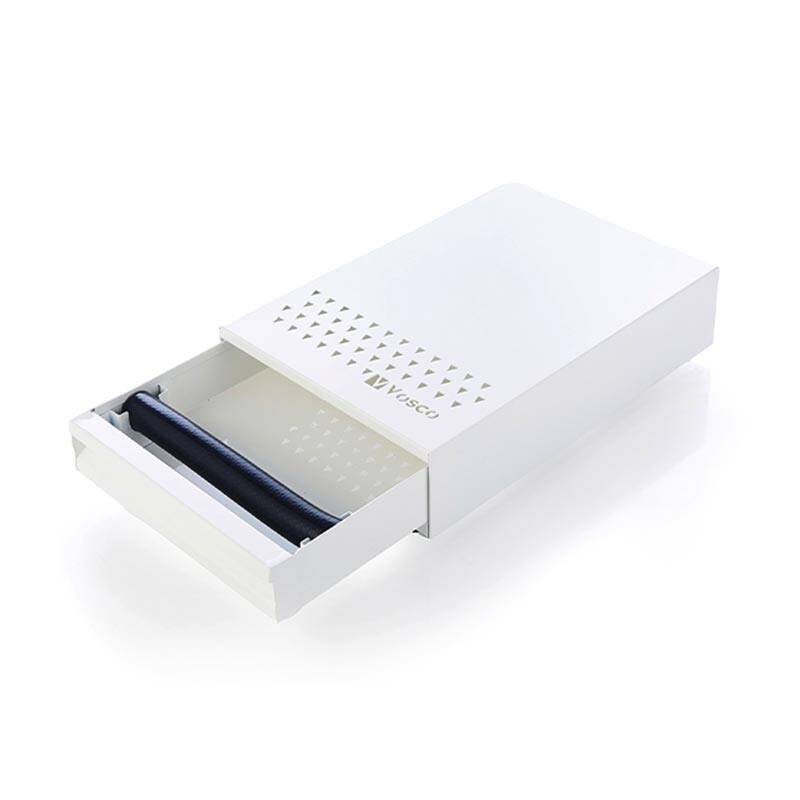 Vosco VSC-PCB Kahve Posa Çekmecesi Knock Box, 25x38 cm, Beyaz - 1