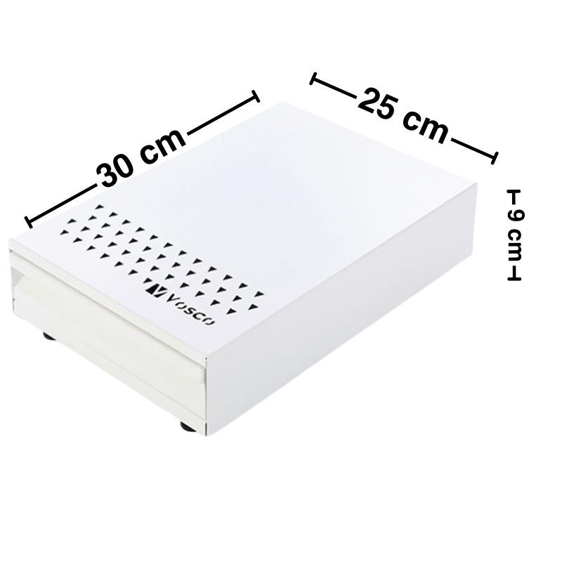 Vosco VSC-PCB Kahve Posa Çekmecesi Knock Box, 25x38 cm, Beyaz - 4